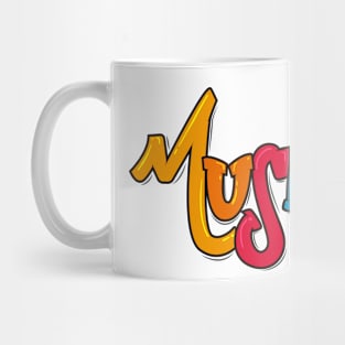 music lettering Mug